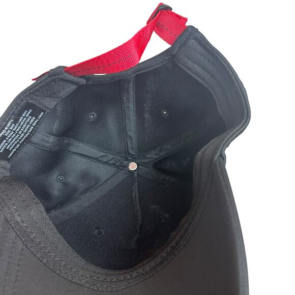 Peloton Black Adjustable Red Strap Baseball Cap One Size Unisex NWOT main image 4